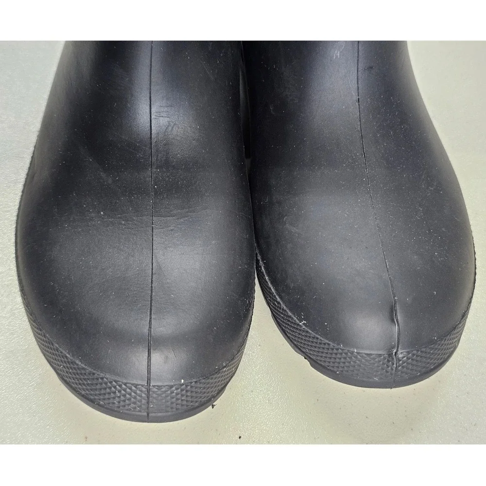 Totes Everywear Black Chelsea Rain Boots Womens Size 7 Waterproof Ankle Boots